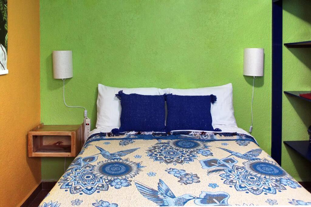 Villa Colorida Casa Azul En Texcoco Centro Wifi Cocina Texcoco de Mora Esterno foto