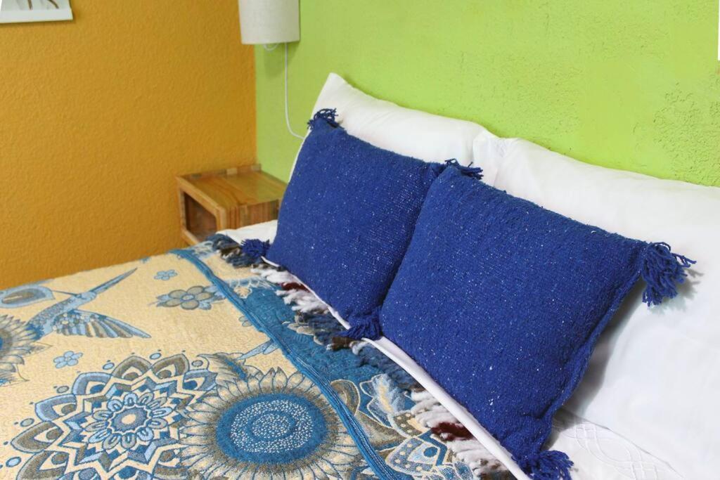 Villa Colorida Casa Azul En Texcoco Centro Wifi Cocina Texcoco de Mora Esterno foto