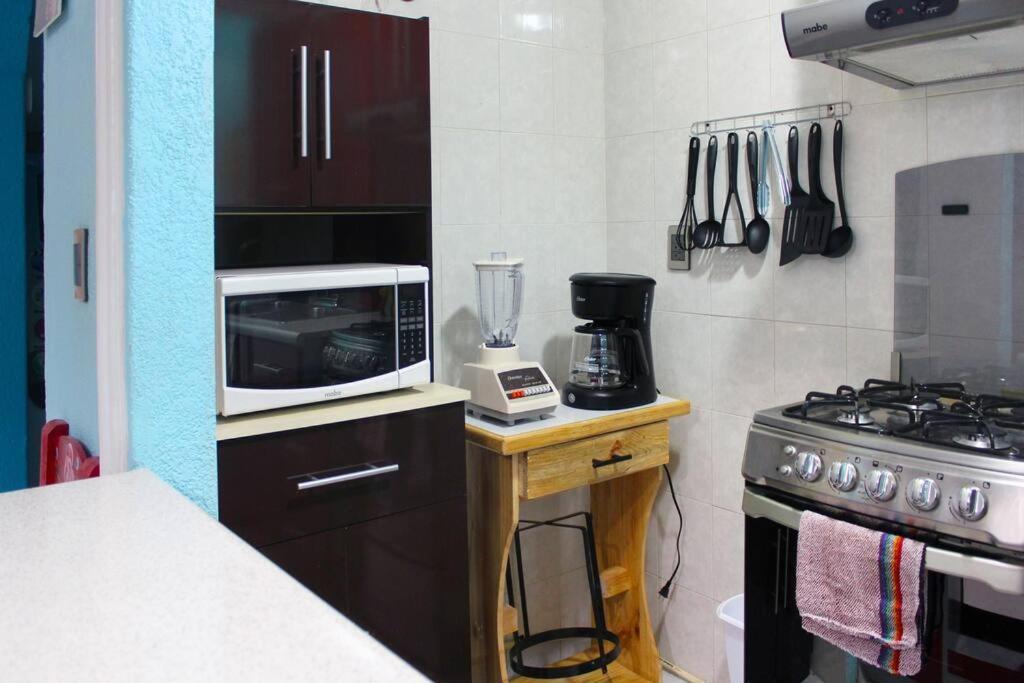 Villa Colorida Casa Azul En Texcoco Centro Wifi Cocina Texcoco de Mora Esterno foto